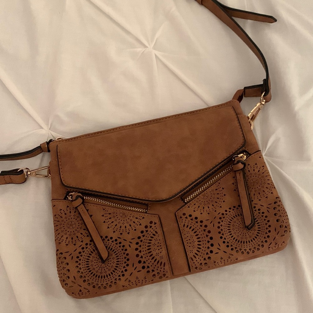 Brown Boho Style Crossbody Purse